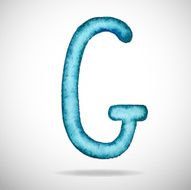 Watercolor letters G