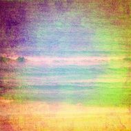 abstract ocean view with grunge texture