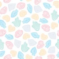 Vector seamless pattern sea theme