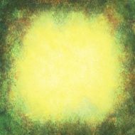 Green and yellow texture with vignette