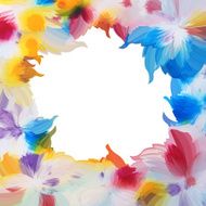 abstract colorful floral pattern background N19