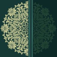 Circle lace hand-drawn ornament invitation card