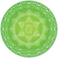 Fourth Chakra decorative symbol