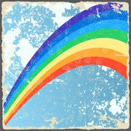 Abstract grunge background with rainbow N2