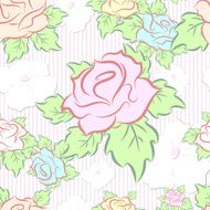 seamless pattern consisting of flowers vector