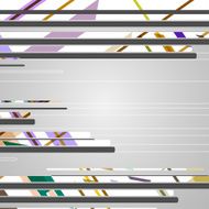 Abstract futuristic geometric shapes N54