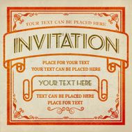 Vintage invitation N5