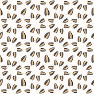 Seamless pattern with sunflower seeds