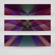 Vector banner set for your design N55