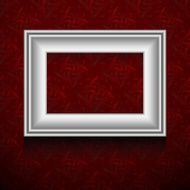 Vector picture frame on wall N3