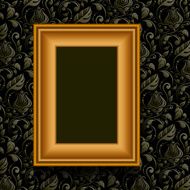 Vector picture frame on wall N4