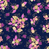 seamless dark rose pattern N2