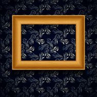 Vector picture frame on wall N5