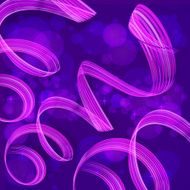 Purple twisted ribbons vector abstract background