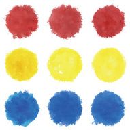 Circular Primary Color Brush Stroke N3