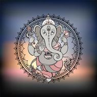 Ganesha Hand drawn illustration N3