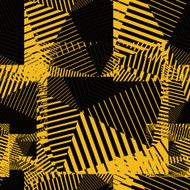 Contrast motif creative continuous lines pattern