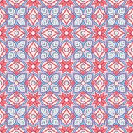 vintage blue and orange pattern N2