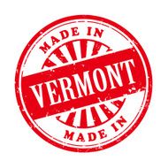 made in Vermont grunge rubber stamp