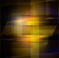 Golden technology background