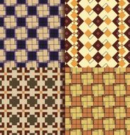 Retro square patterns background