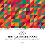Abstract Multicolored Background with Triangles