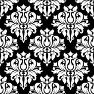 Vintage arabesque pattern with floral motifs