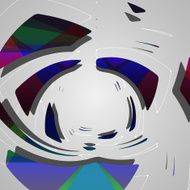 Abstract futuristic geometric shapes N56