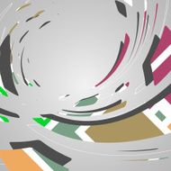 Abstract futuristic geometric shapes N57