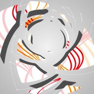 Abstract futuristic geometric shapes N58