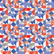 Bright mosaic seamless geometric pattern