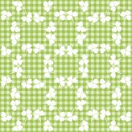 Seamless decorative floral pattern with clover N3