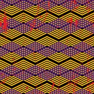Vintage geometric pattern with dirt texture