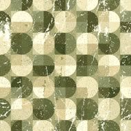 Geometric vintage ornamental spherical seamless pattern
