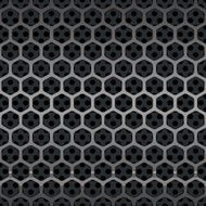 Hexagon Metal Grill Seamless Background Vector