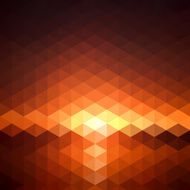 Abstract geometric background - Sunset sea