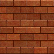 Seamless digitally generated brown brick background