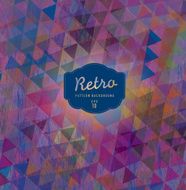 Purple and deep blue Textured colorful retro triangle background