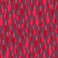 Deep Red Pattern with small flower buds Seamless vector illustration N2