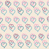 vector pattern with hearts N2