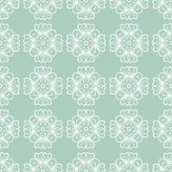 Seamless decorative floral pattern with clover N4