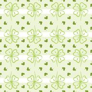 Seamless decorative floral pattern with clover N5