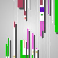 Abstract futuristic geometric shapes N60