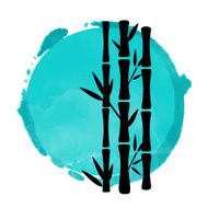 Bamboo trees and watercolor N2