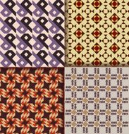 Retro triangle patterns background