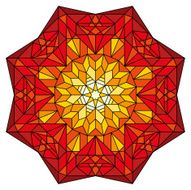 Vector stained glass