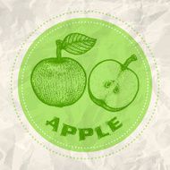 Vintage logo of apple
