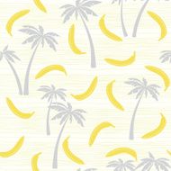 Seamless pattern with bananas and palm trees Abstract summer background N2