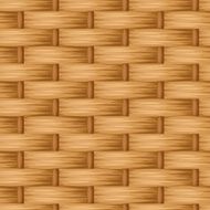 Brown wicker texture Vector seamless background