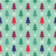 seamless christmas tree element pattern N2